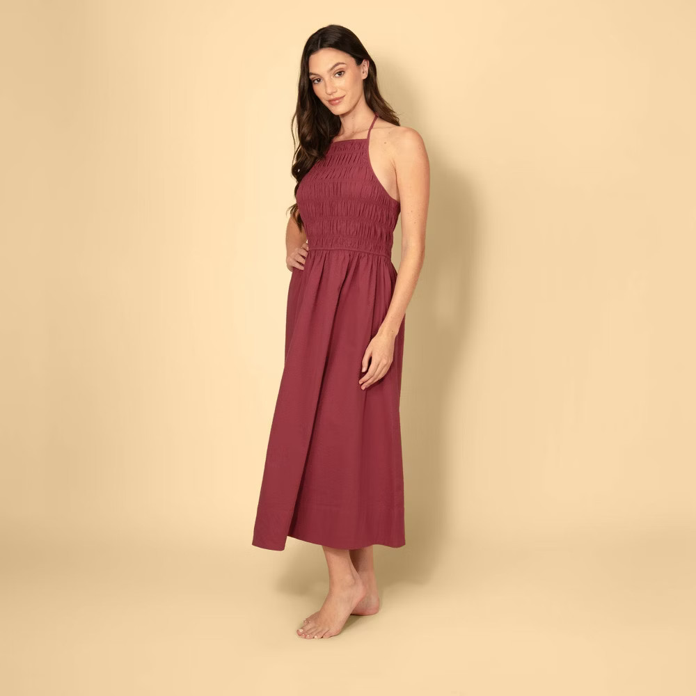 Solid & Striped Women Smocked A-Line Dress