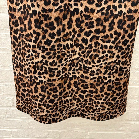 Anthropologie || Dhruv Kapoor Leopard Neoprene Scuba Mini Dress Small