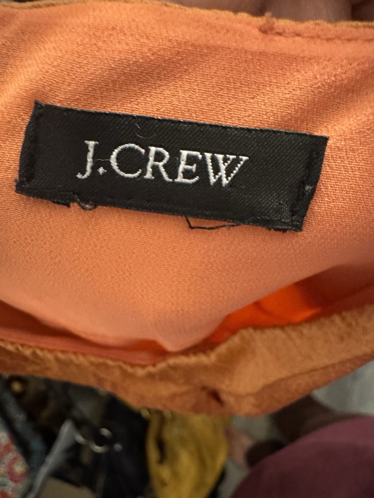JCrew Rust Silk Dress/size medium ￼