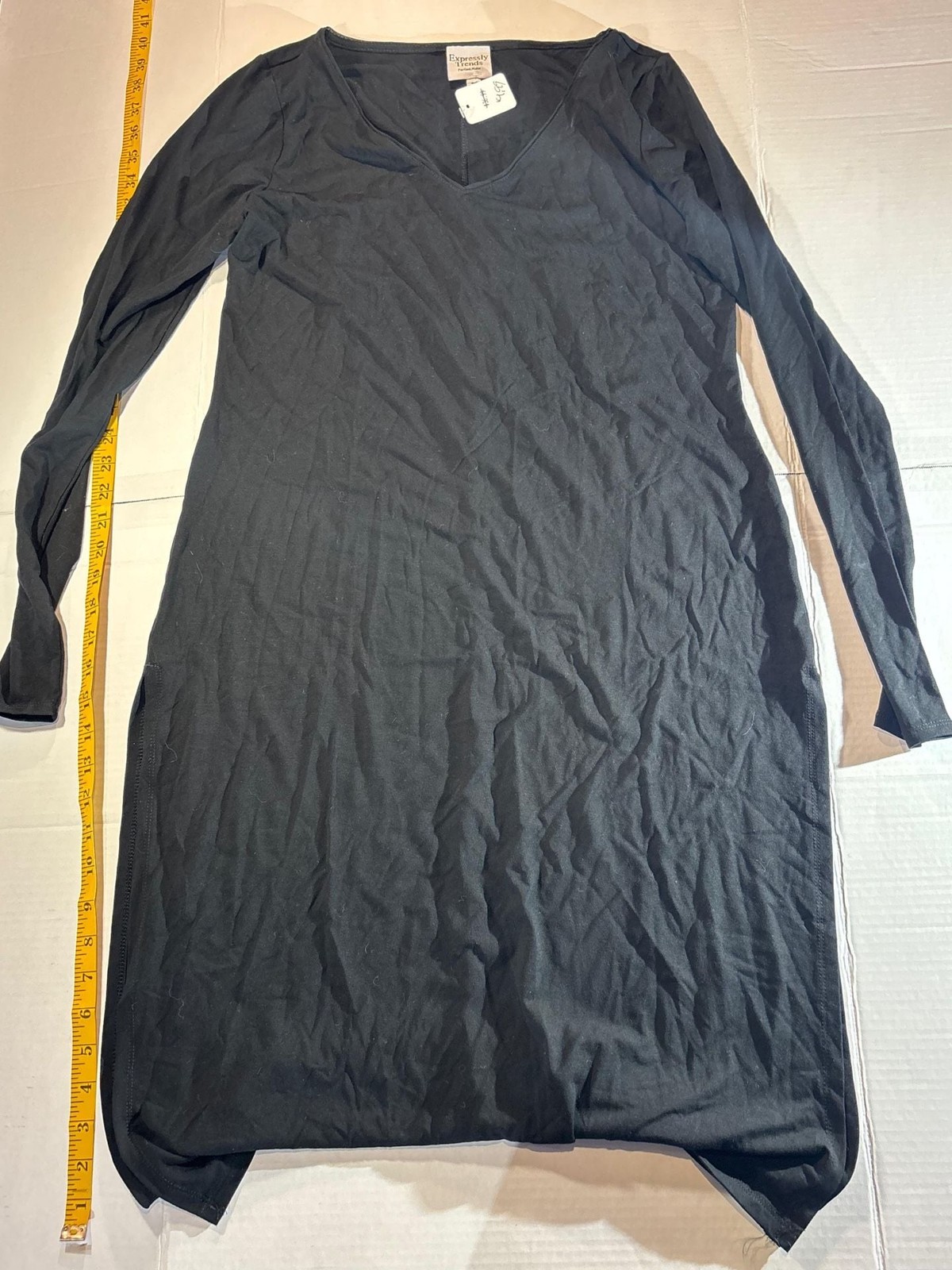 Expressly Trends Portland Maine V-Neck Long Sleeve Tunic Dress Medium Women’