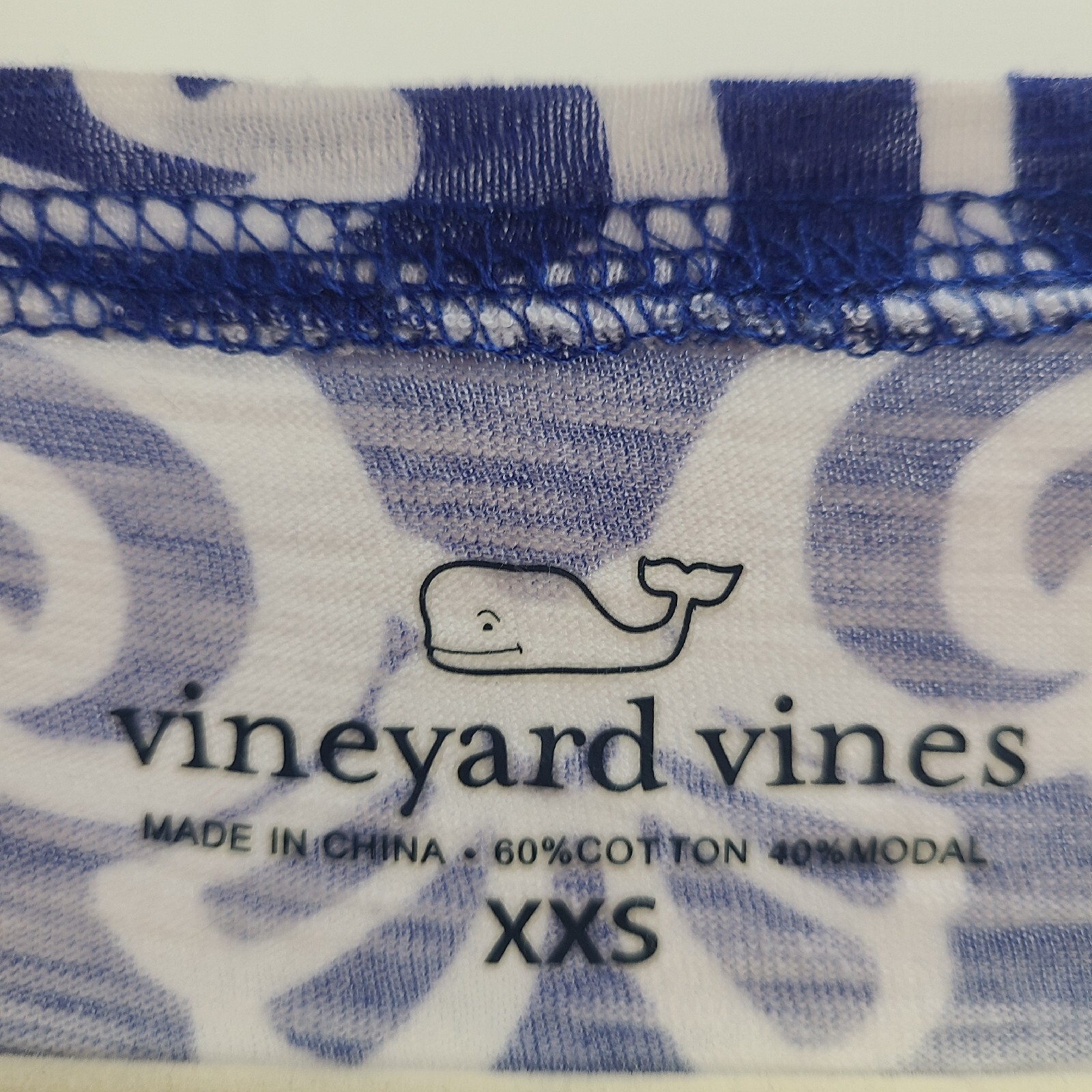 Vineyard Vines Shift Dress Women Extra Extra Small Blue White Lightweight XXS
