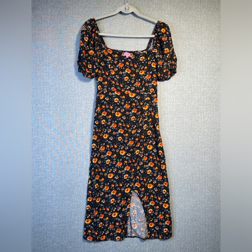 Mi Ami Francesca’s Small Women’s Floral Off The Shoulder Maxi Dress Whimsigoth