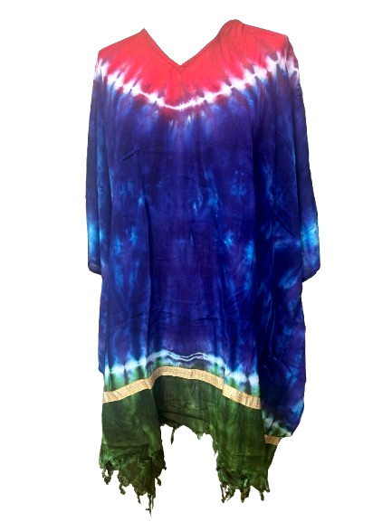 Free size Cotton short kaftan, tunic ,holiday dress, beach cover up ,poncho