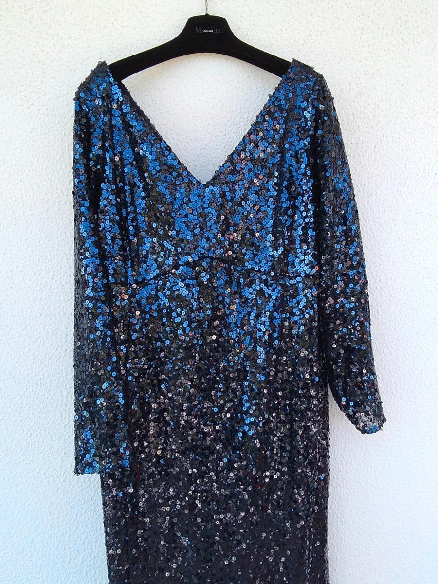 ✨MARINA RINALDI Long Embroidered Dress Plus Size MR 25= IT54, DE46, FR50, GB20