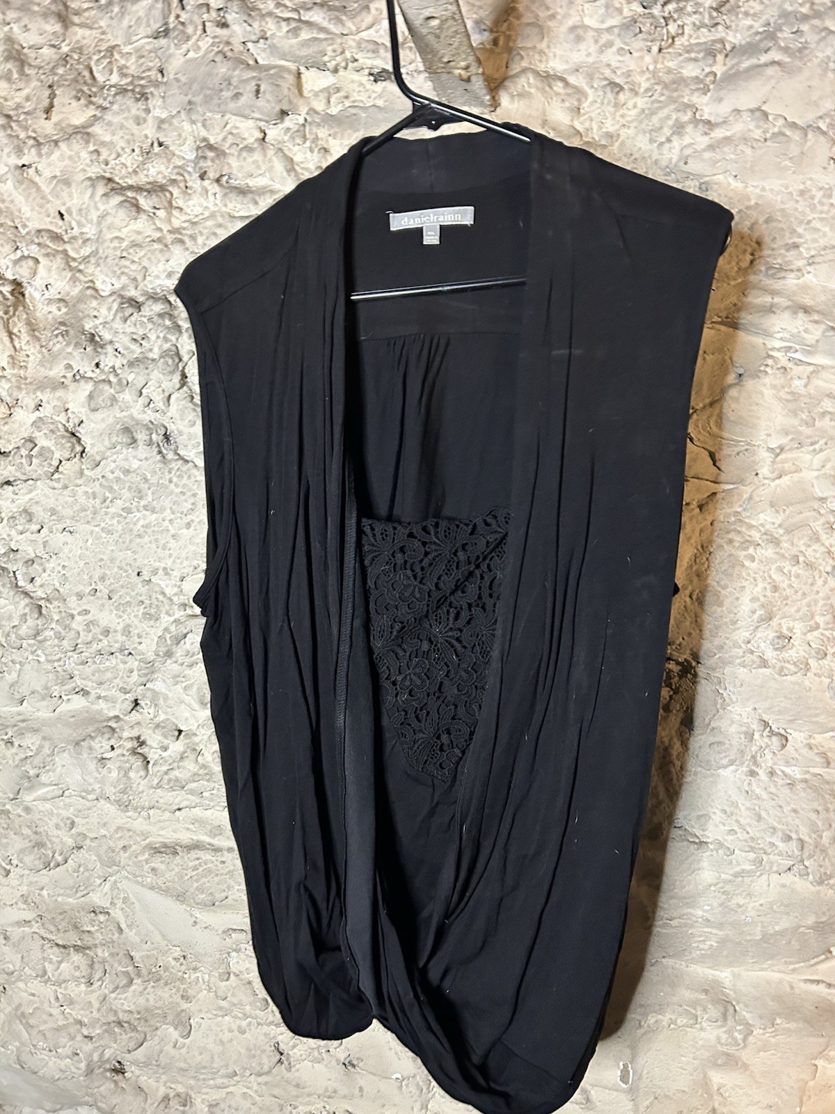 danielrainn & Bollette Black Women’s Dresses XXL Lace Accent Wrap Styles