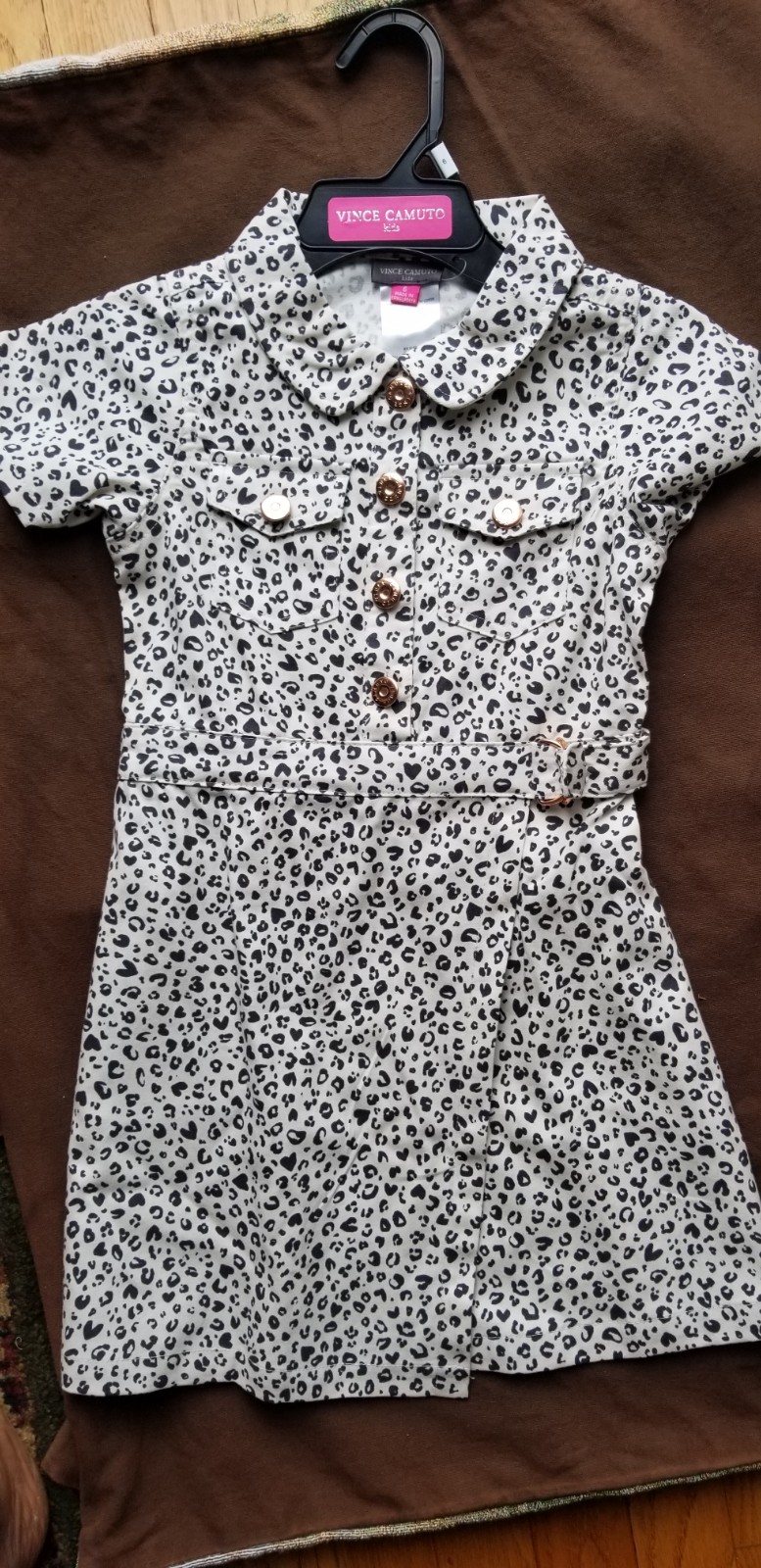 Vince Camuto size 6 kids leopard dress