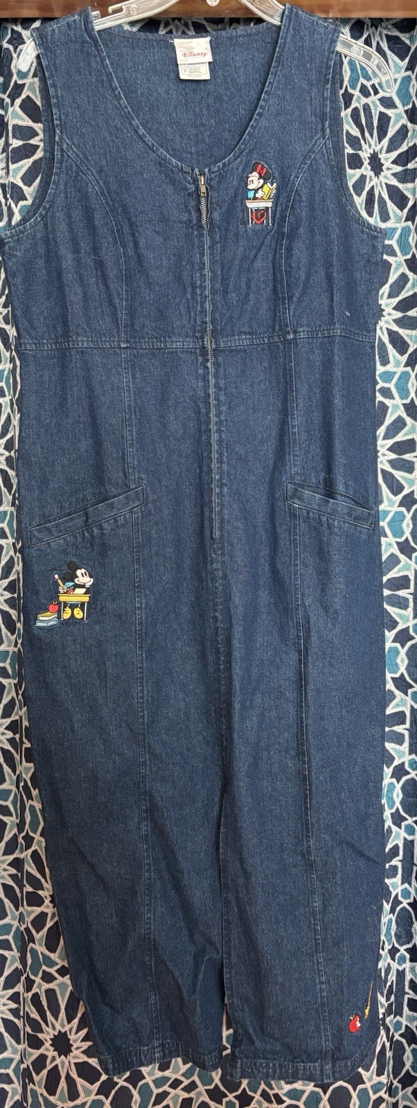 Disney Blue Jean Dress Sleeveless With A Split In The Front. Small Never Worn