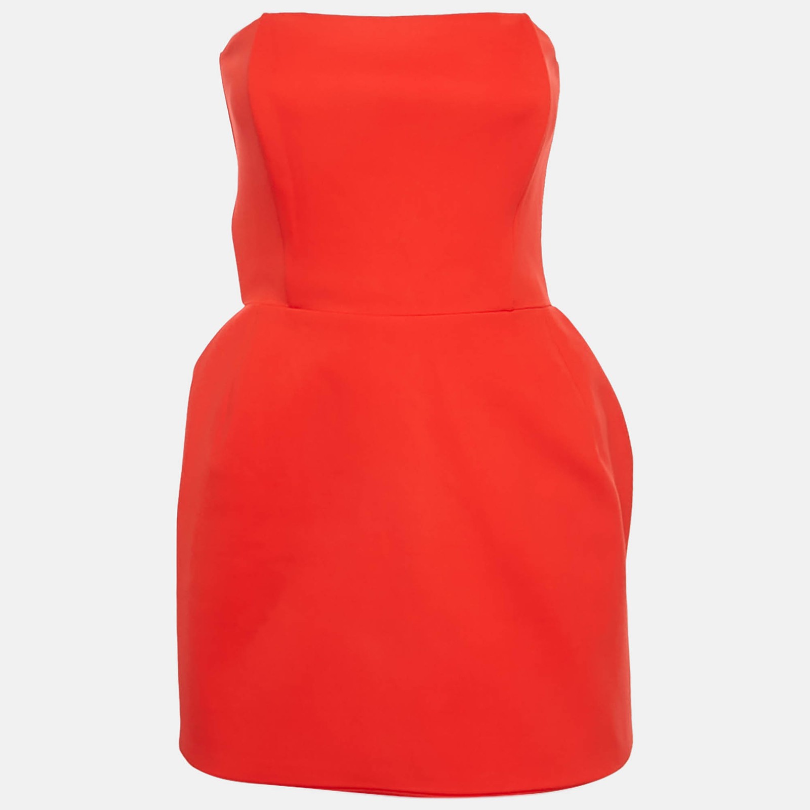 Magda Butrym Red Jersey Knit Corset Mini Dress S