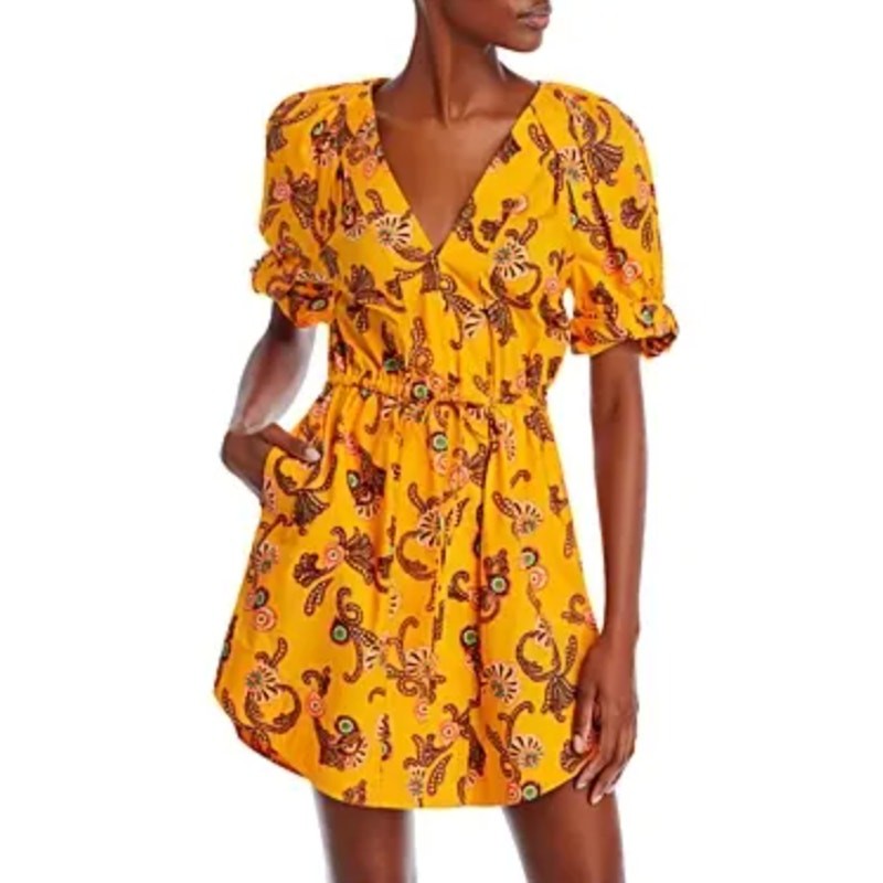 A.L.C. Mia Printed Puff Sleeve Dress size 4