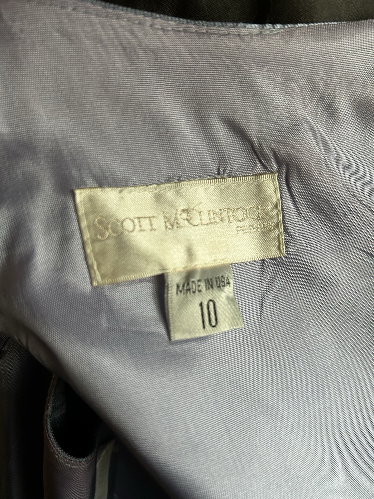 Light periwinkle Scott McClintock formal vest and skirt set size 10
