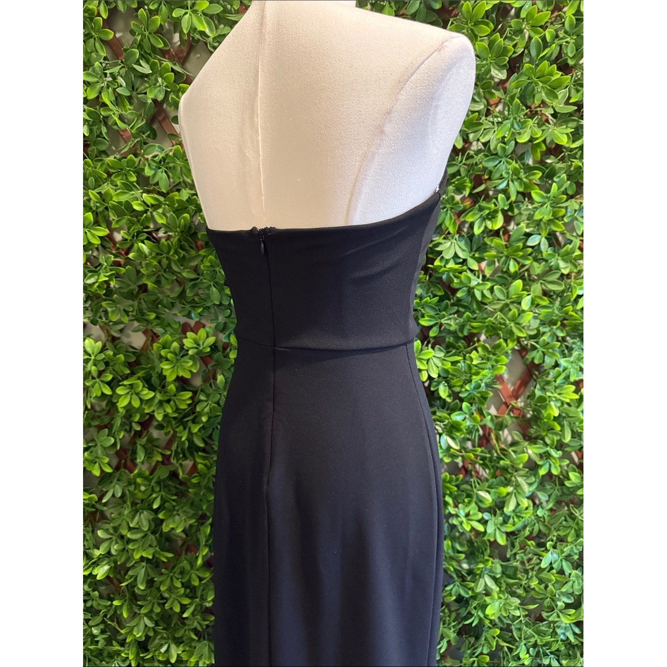 Dedicated to Glamour Black Strapless Maxi Dress