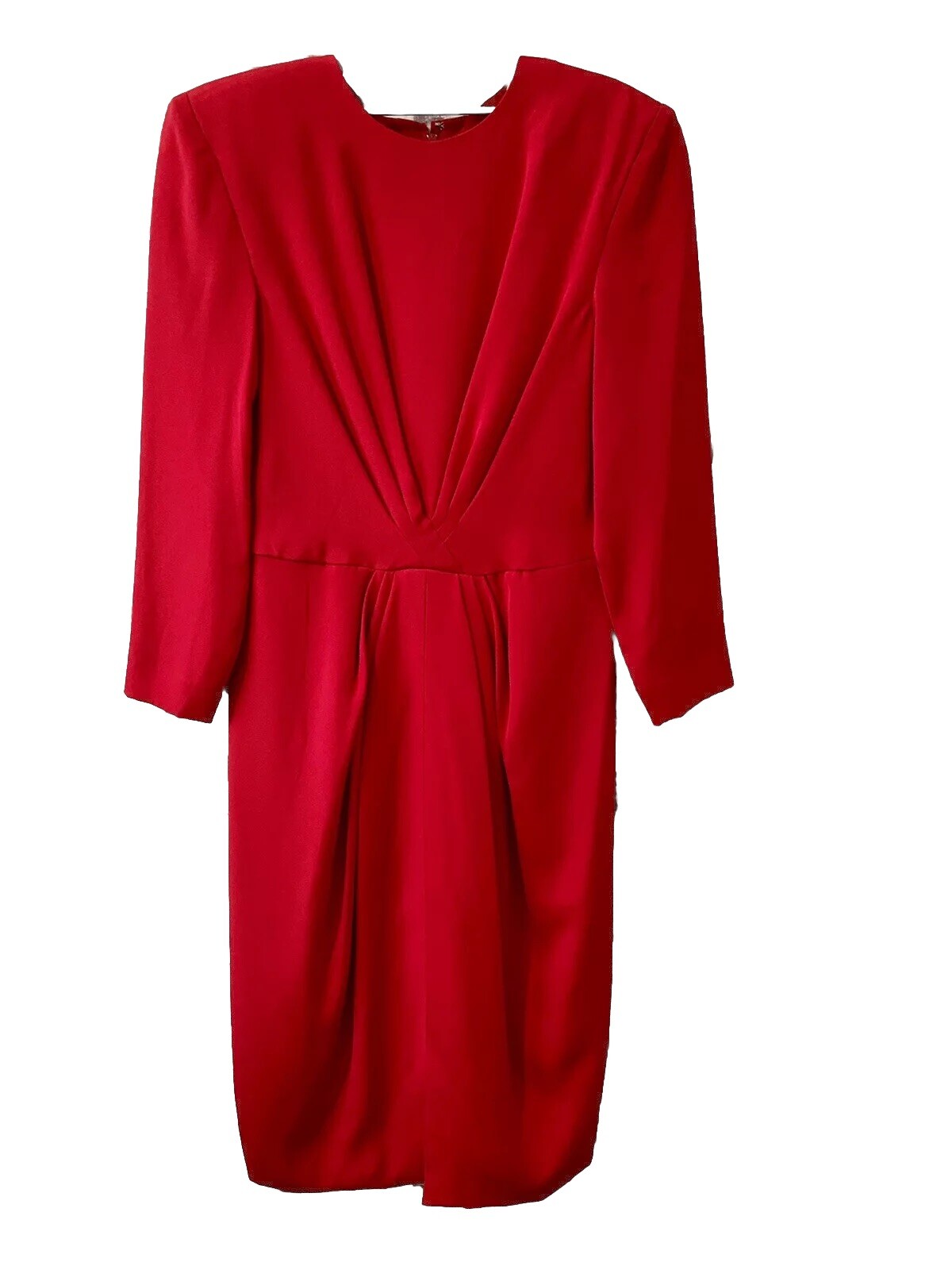 VTG Travilla 6 Red Dress Classic Holiday Romantic Quiet Luxury 80’s Cocktail