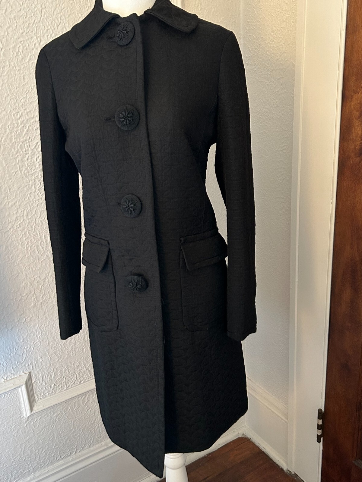 Max Studio Spring and Fall Black Lightweight Dress Coat, Women’s size 4