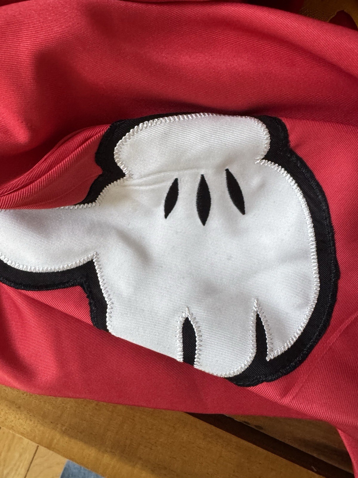 Disney x Unique Vintage Mickey Mouse Face Pinafore Skirt Red Ric Rac retro magic