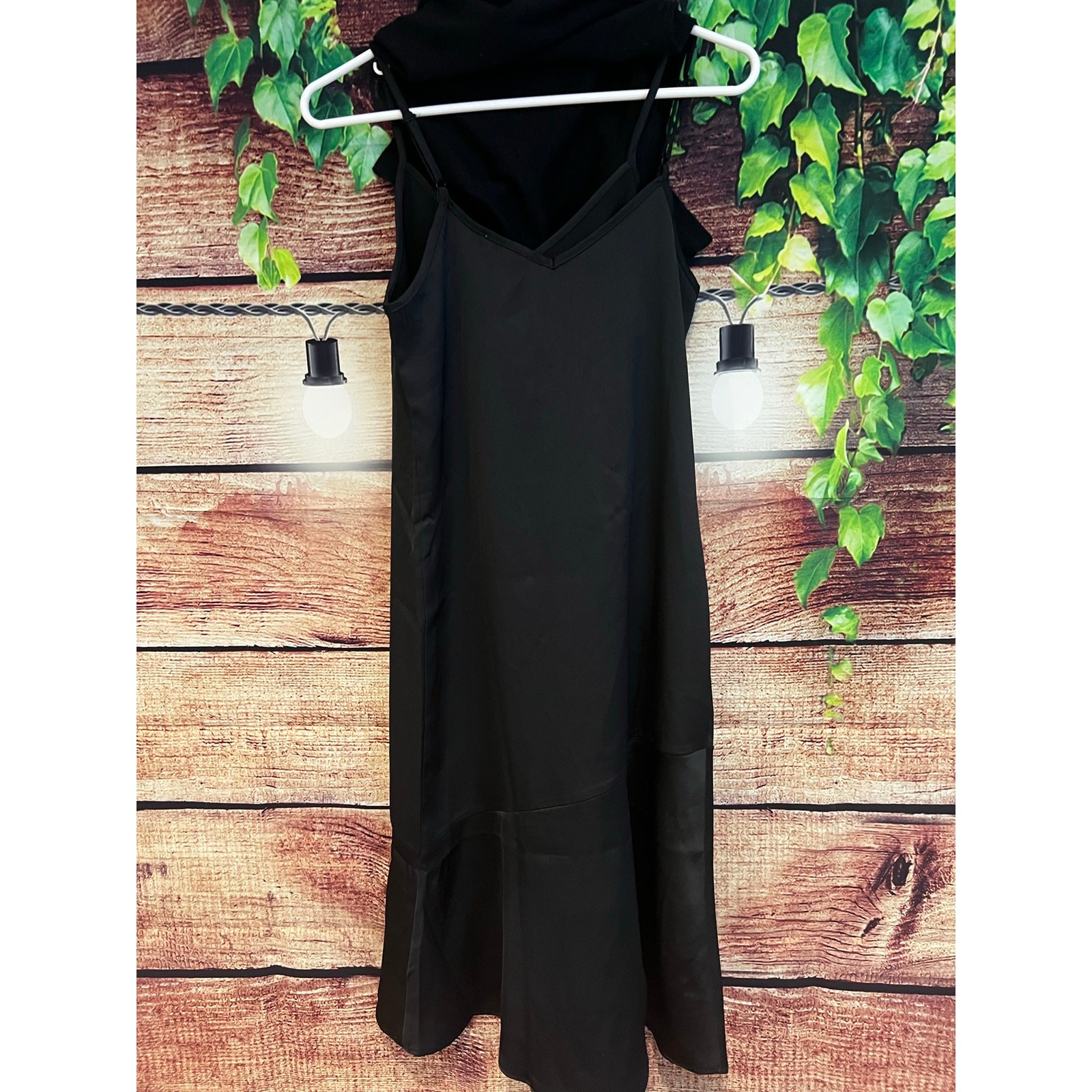 Sam Edelman Turtleneck Sweater with Slip Dress Midi Homecoming Prom Black Sz 0