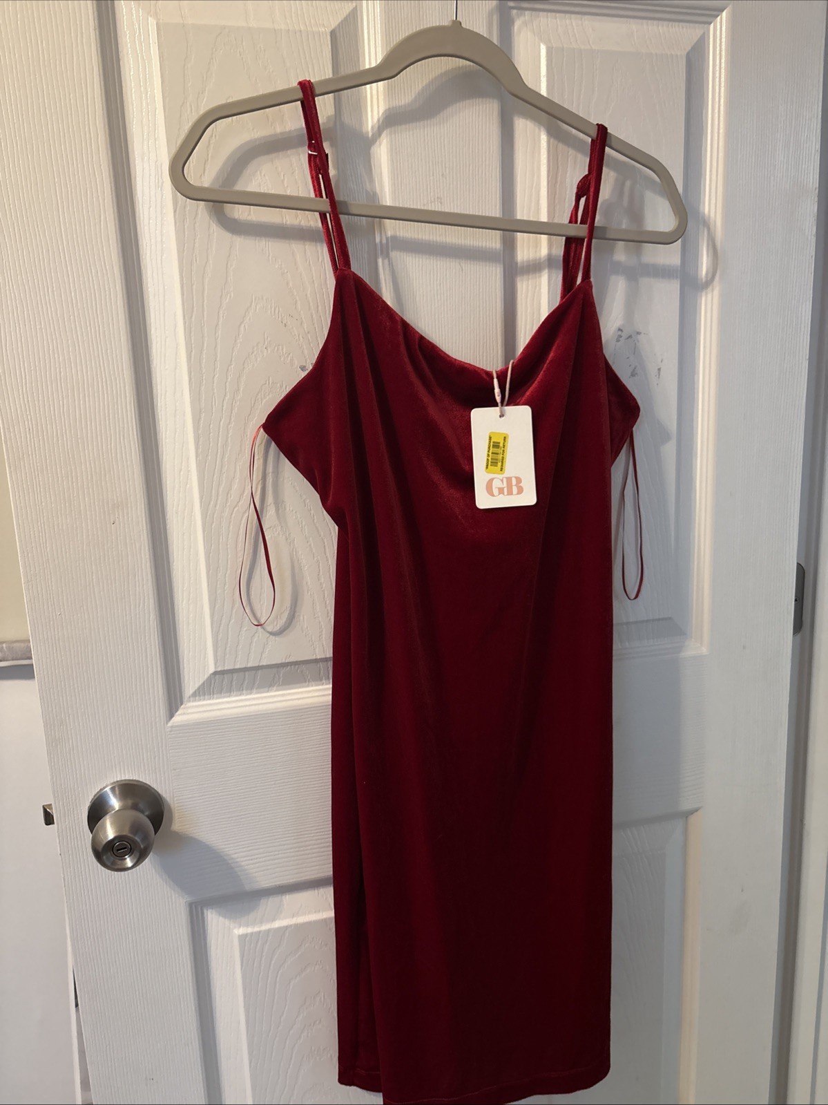 NWT GB size XL scarlet red spaghetti strap sheath dress juniors Velvet