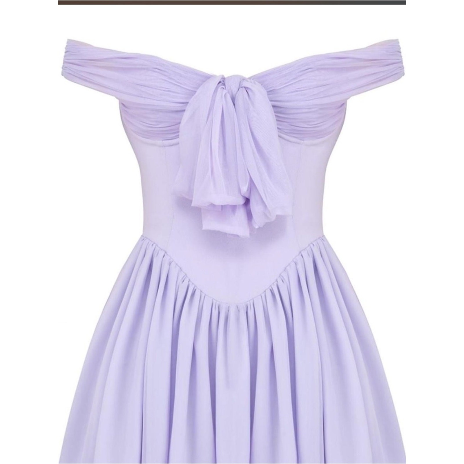 NWOT For Love Bell Lilac Bow Corset Mini Dress Size Small