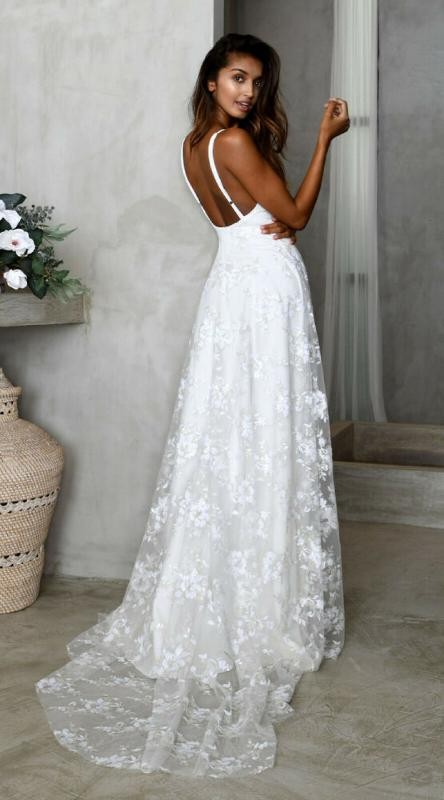 Womens Lace Sleeveless Backless Wedding Party Cocktail Prom Maxi Dress Ball Gown