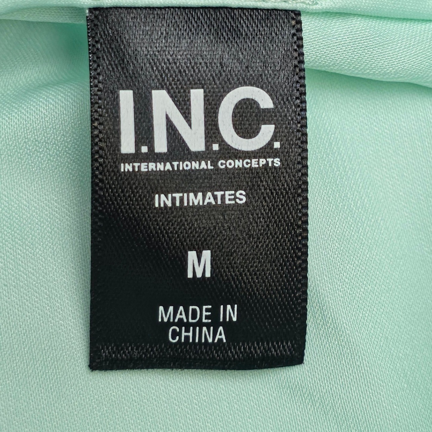 INC Intimates Womens Maxi Slip Dress Mint Green Medium Lace Underwire Nightgown