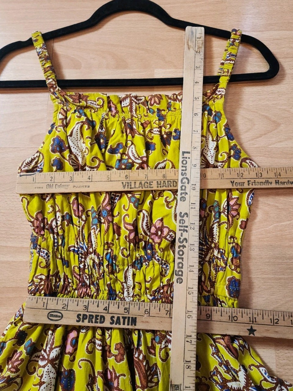 Cleobella Organic Cotton Winona Sleeveless Midi Dress Green Yellow Floral Small