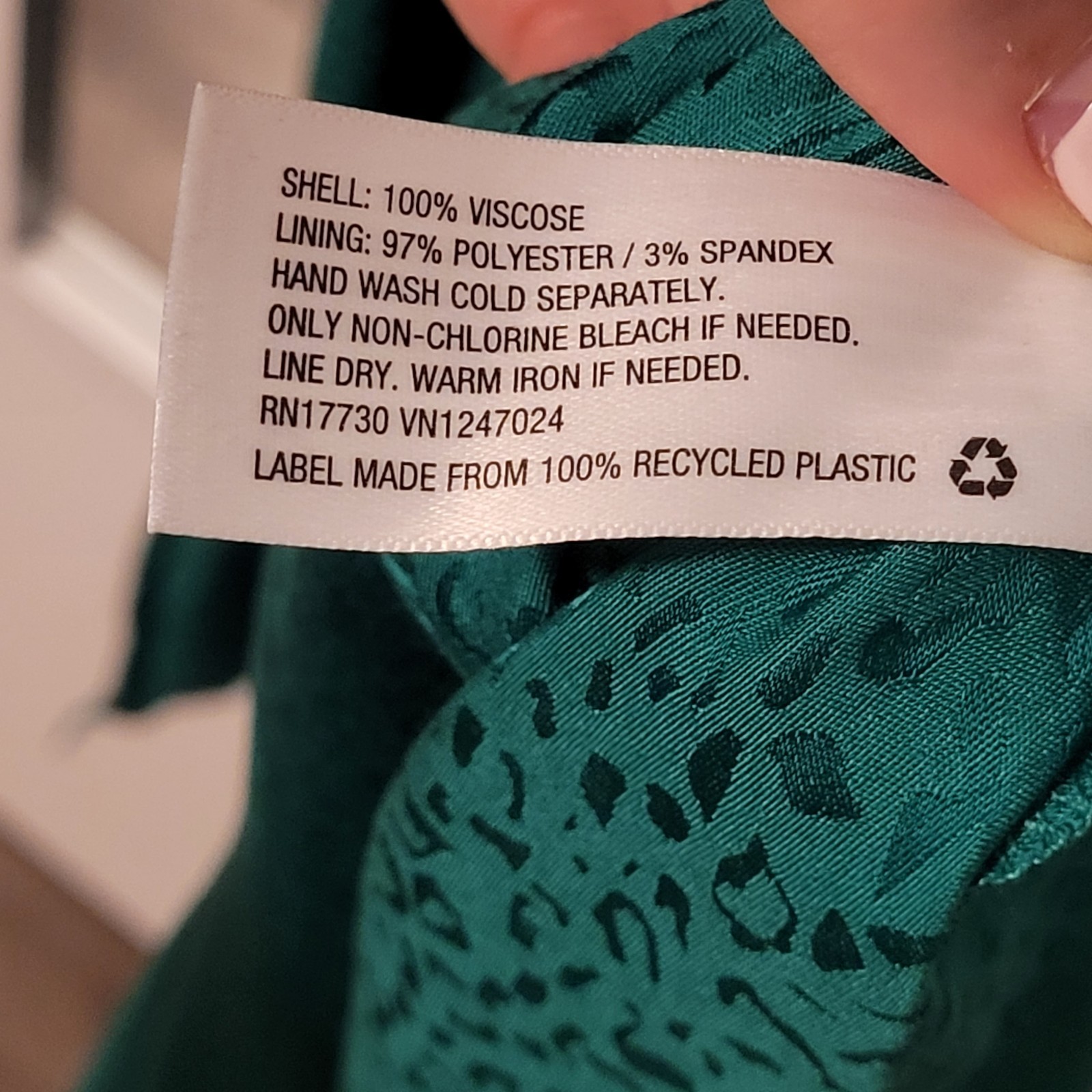 NWT Cushnie x Target Designer – Emerald Green Leopard Print Tie Front Dress 3X