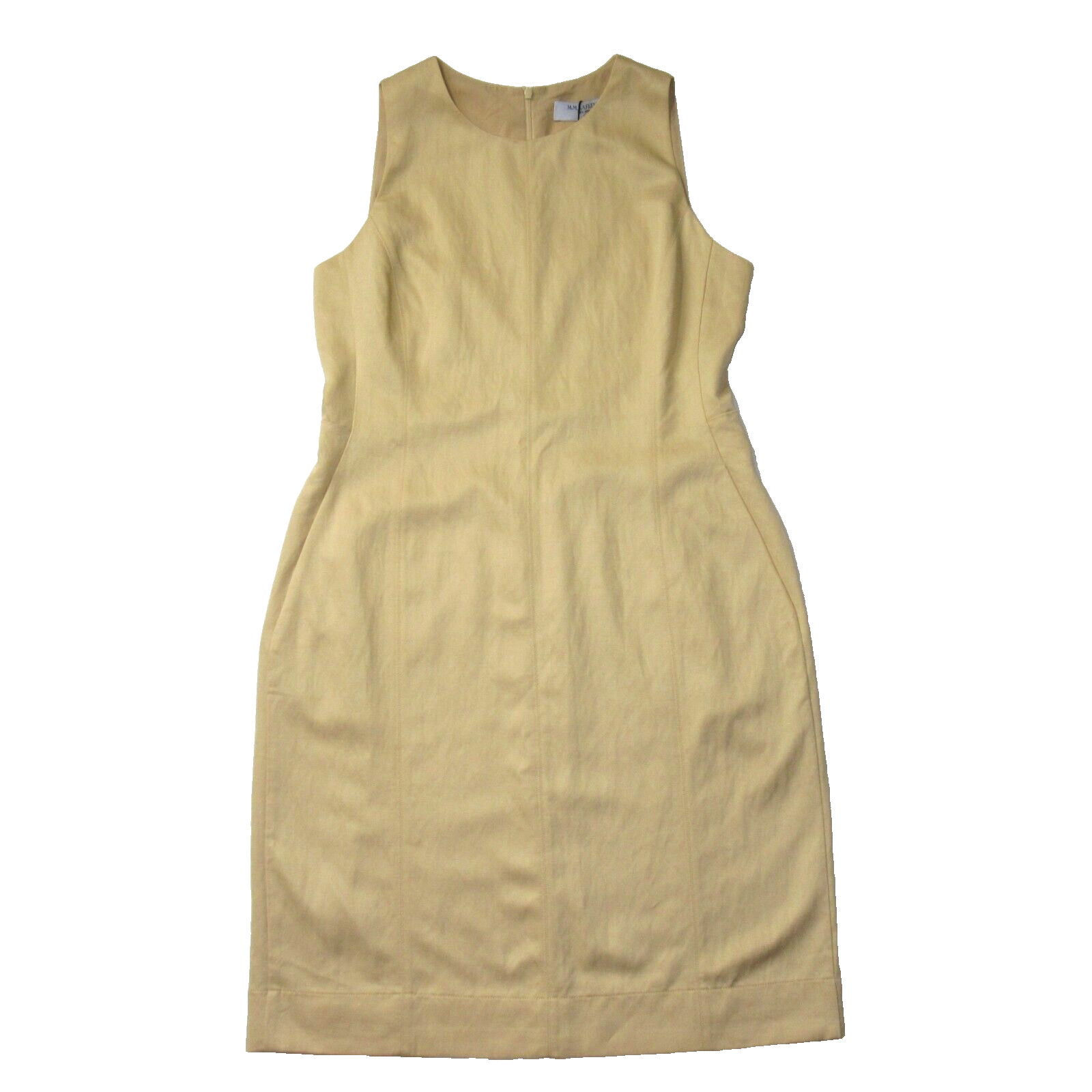 NWT MM. Lafleur The Constance in Butter Yellow Everyday Twill Sheath Dress 12