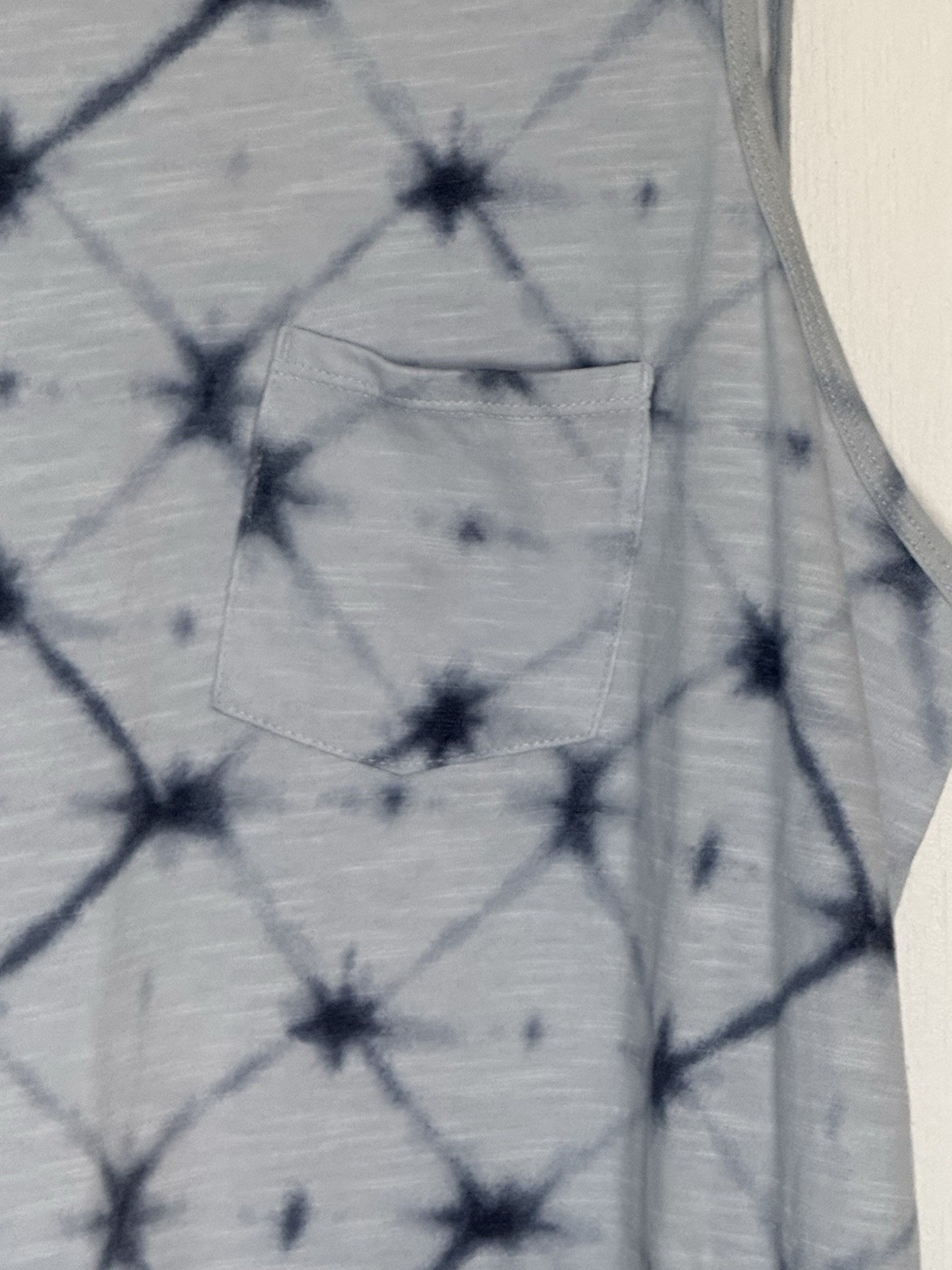 SONOMA LIGHT BLUE TIE DYED TANK SHIRT SUMMER DRESS SZ Large