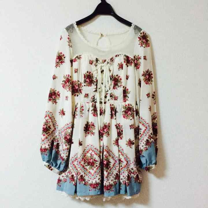 Liz Lisa My Melody Collaboration Mini Dress Ank Rouge Pink House Floral Pattern