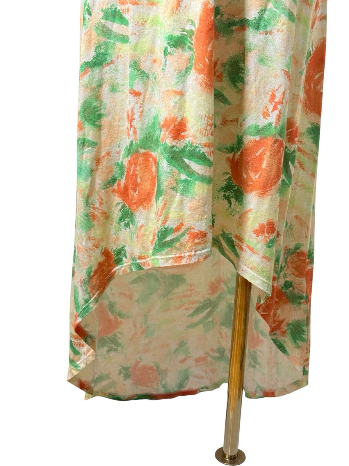 Alice + Olivia Kelty High Low Floral Tank Dress Watercolor Print Size 0