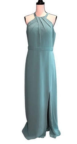 Bill Levkoff Periwinkle Blue Halter Gown Size 12 $210