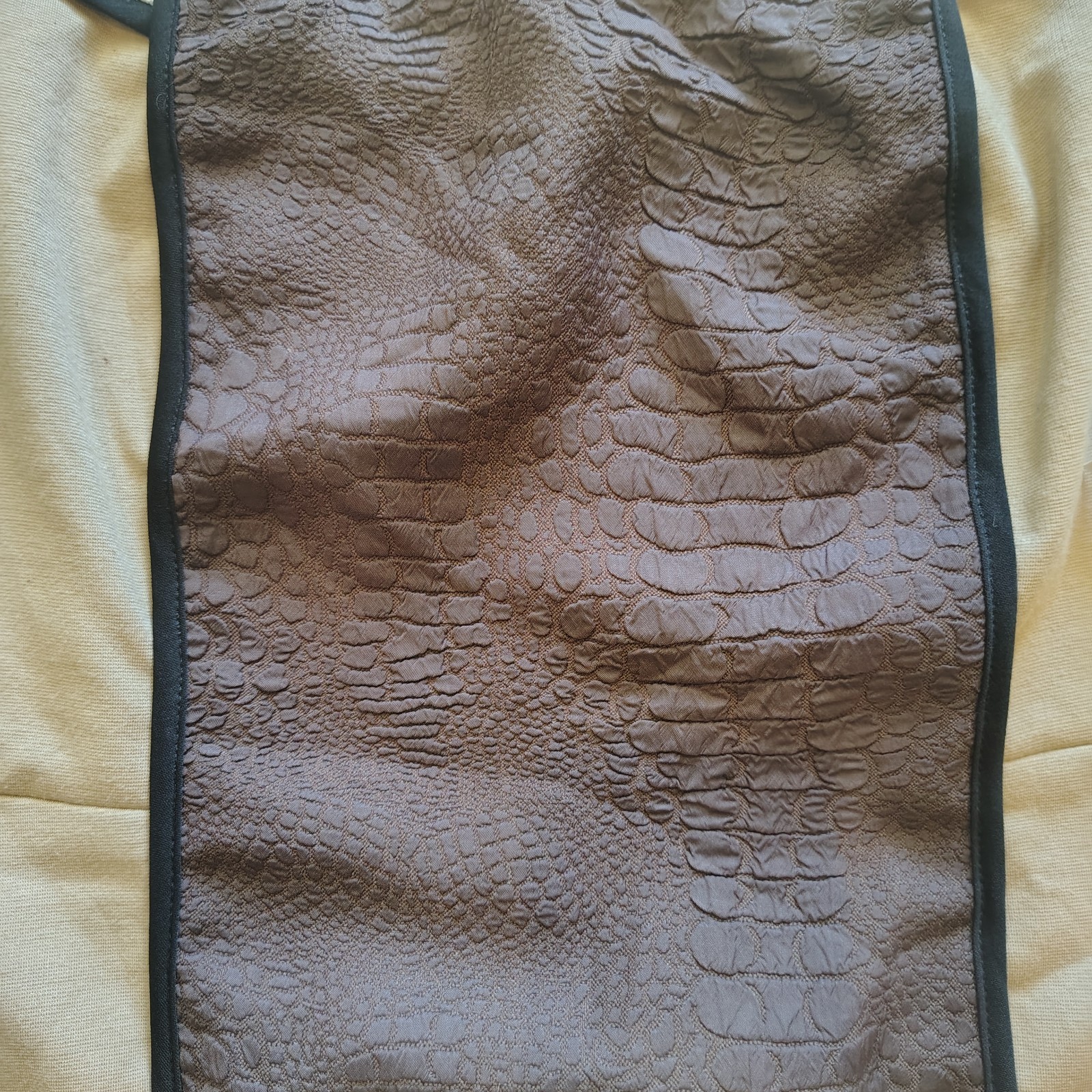 Beige By Eci Women’s Size 16 Stretch Sleeveless Dress Brown And Beige A3