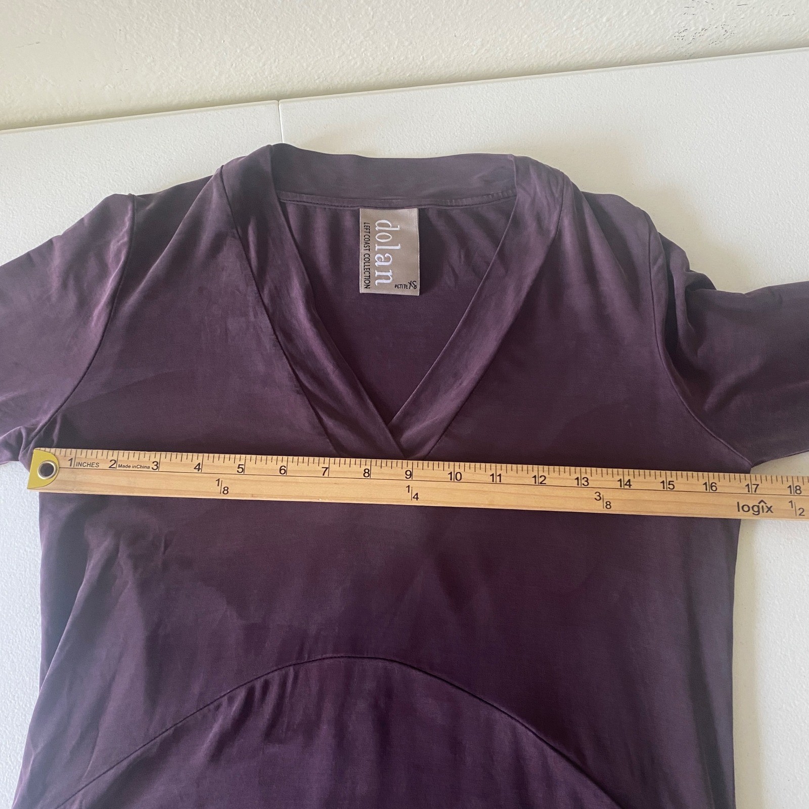 Dolan Left Coast Collection Mini Dress Petite XS Purple Cupro Pockets