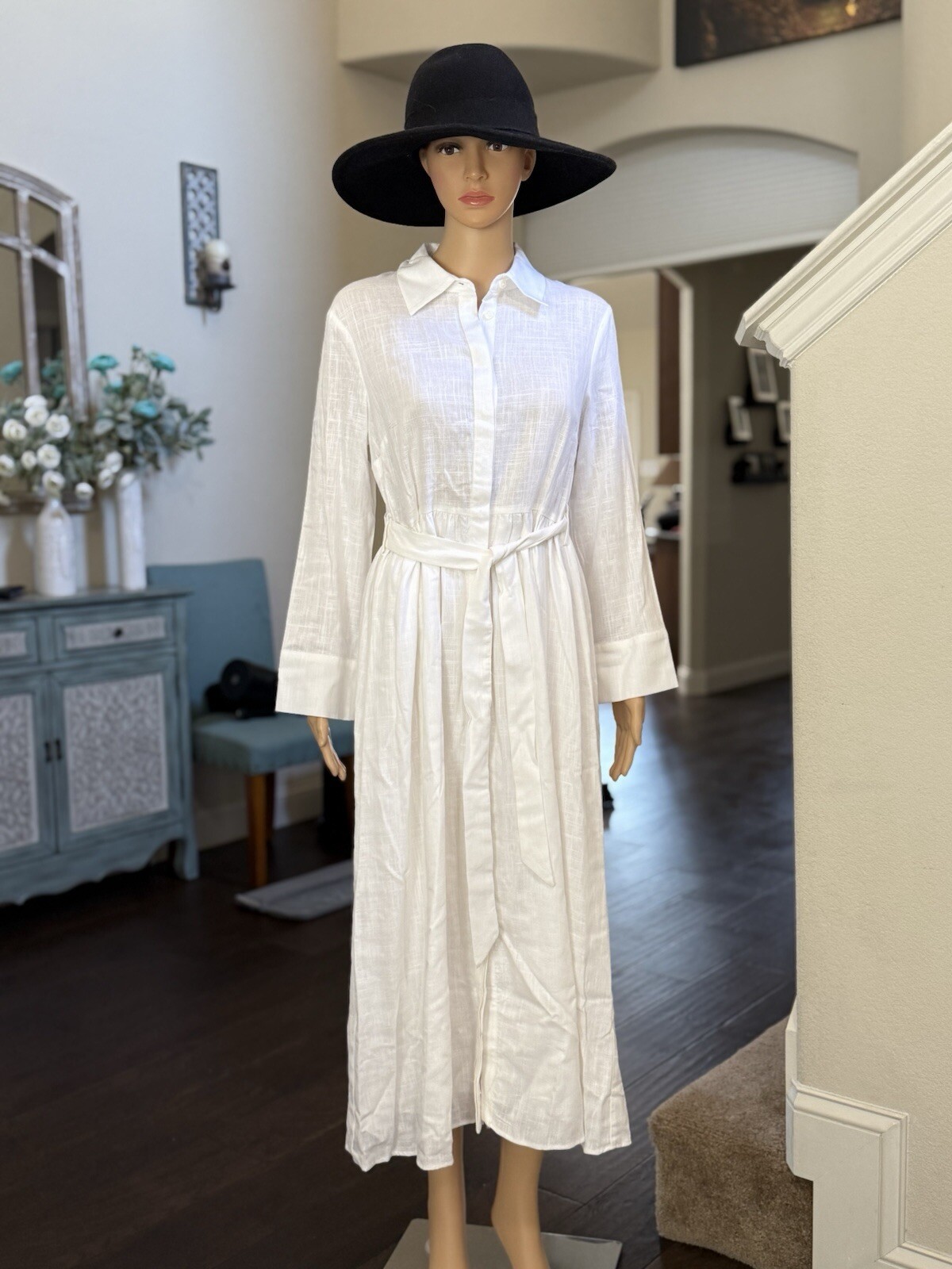 ZARA FW24 MIDI SHIRT DRESS ZW COLLECTION | 8570/702_size S, M, L NWT