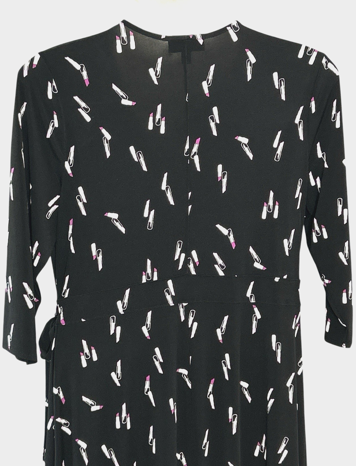 Lane Bryant Lipstick Stretch Jersey Knit Faux Wrap HI LO MAXI Dress, Size 18 20