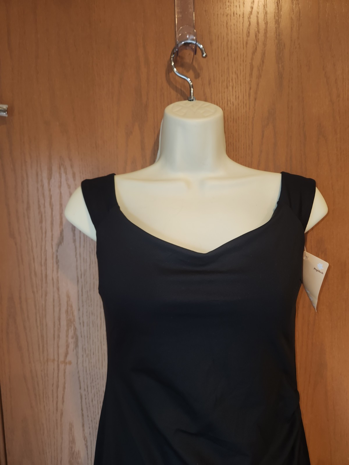 Shapewear Off-the-Shoulder Side Slit Slimming Black Maxi Dress Medium NWT
