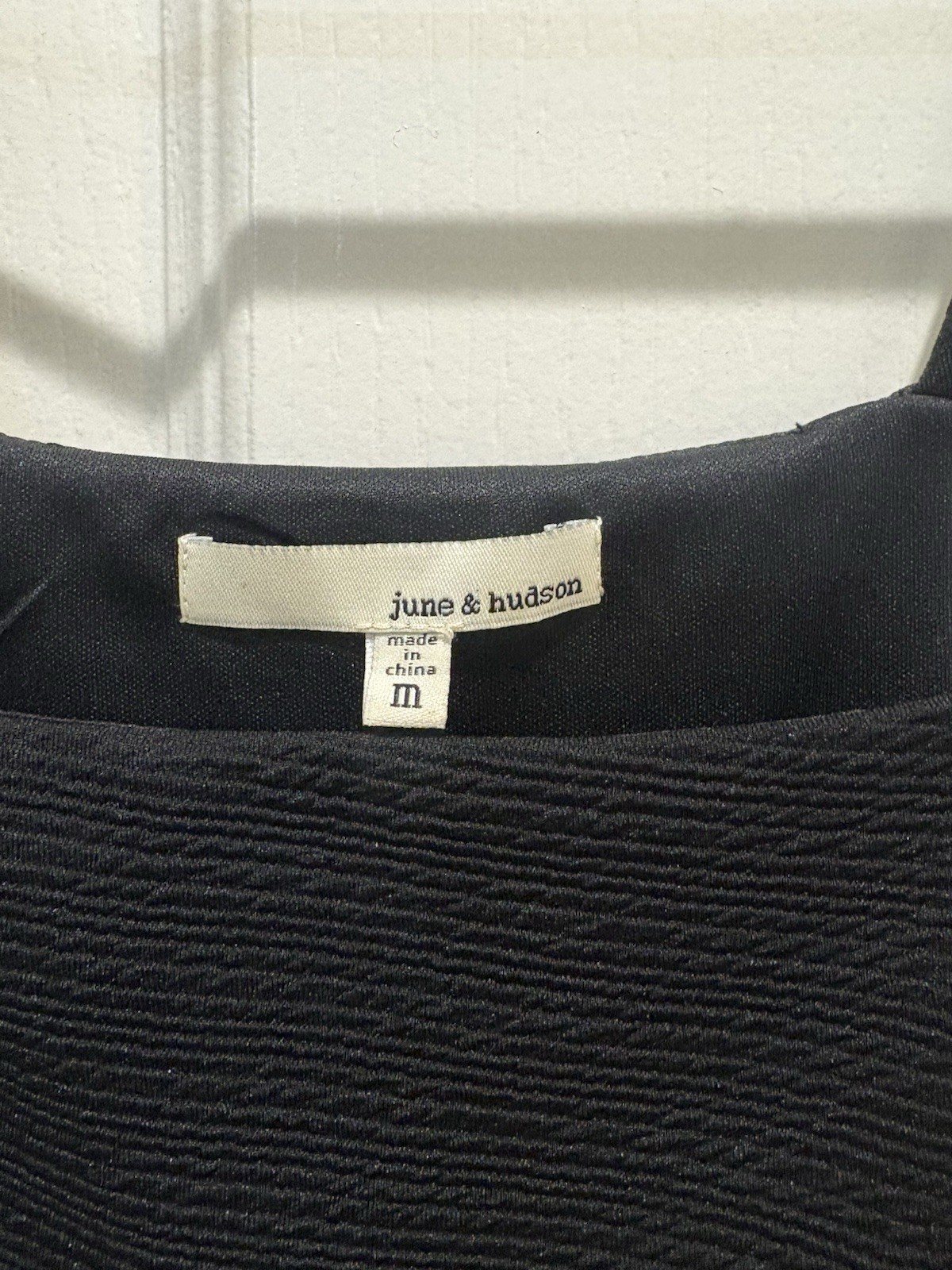 June And Hudson Asymmetrical Black Mini Dress Size Medium