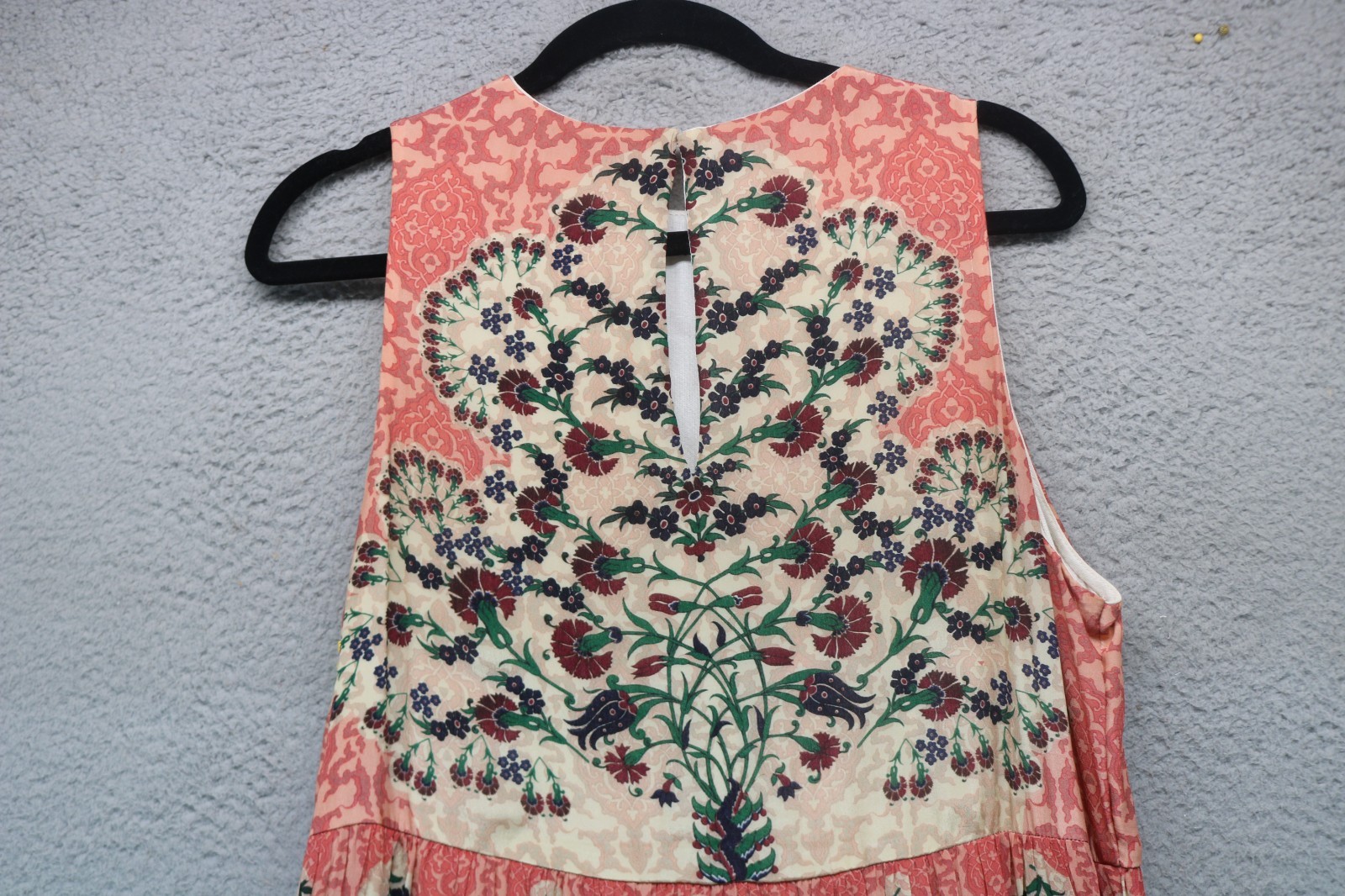 Bhanuni by Jyori Anthropologie Beaded Floral Maxi Dress-Medium-Cottagecore-Boho