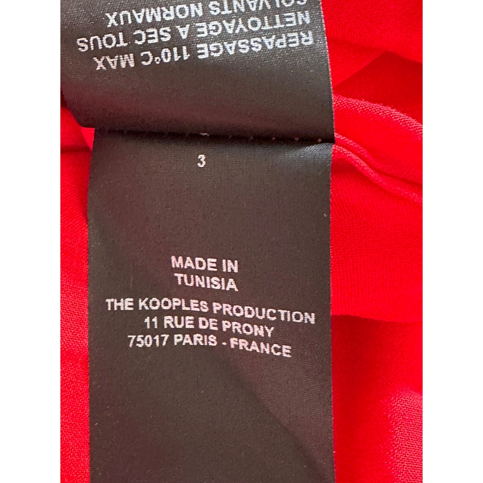 The Kooples Dress Womens 2 Medium Rosa Rosa Mini Red Floral Feminine Boho Retro
