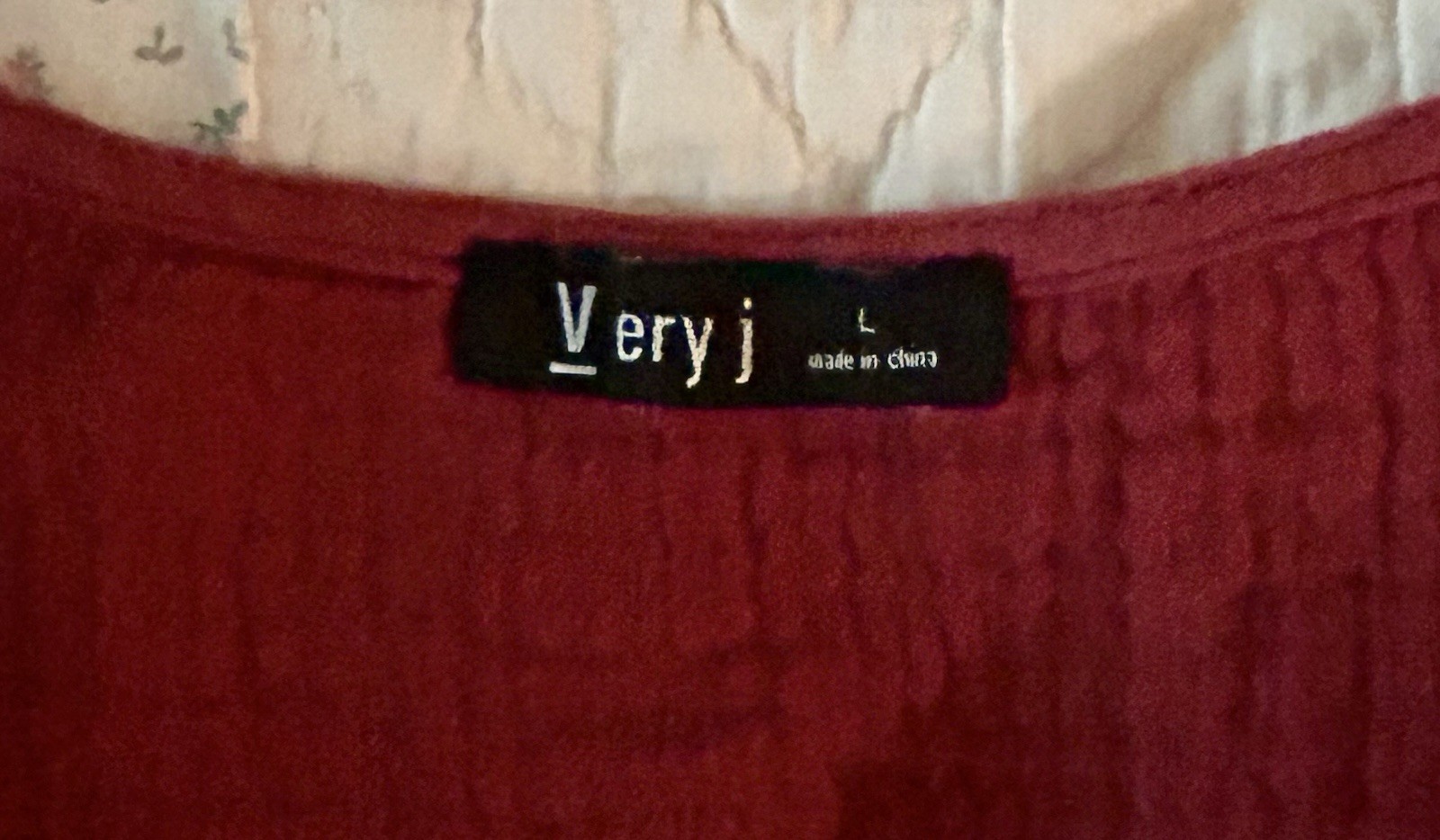 Very J Dress L Rust Cool Gauze Lined Cotton