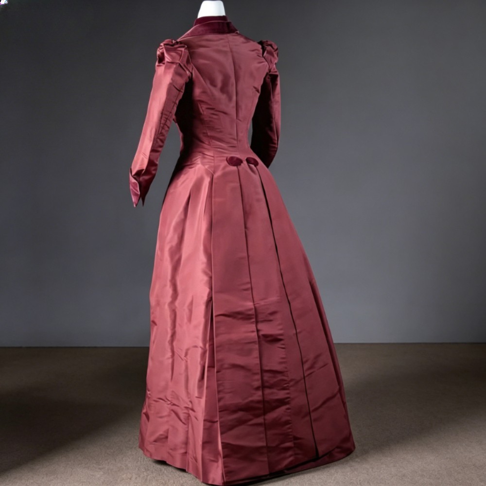 1889s Vintage Victorian Edwardian Afternoon Day Dress Historical Civil War Court