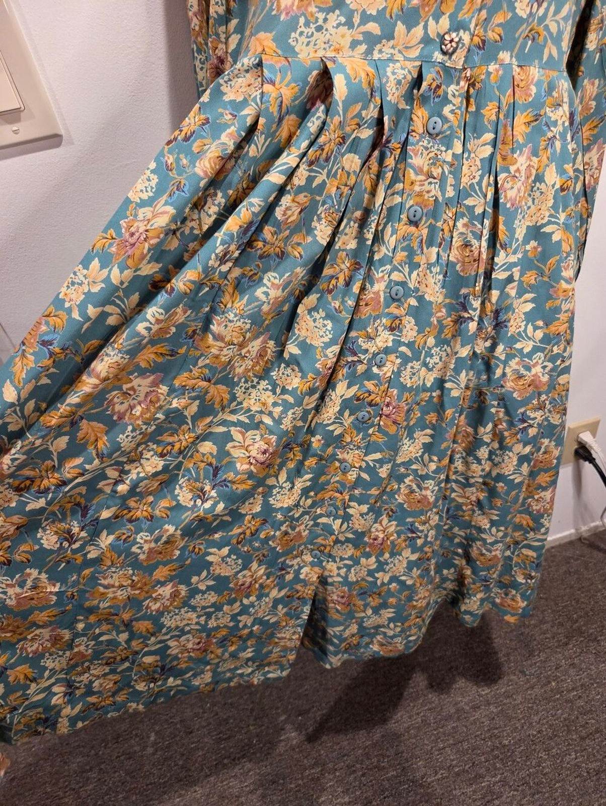New April Cornell Size S Charlotte Timeless Boho Midi Dress POCKETS