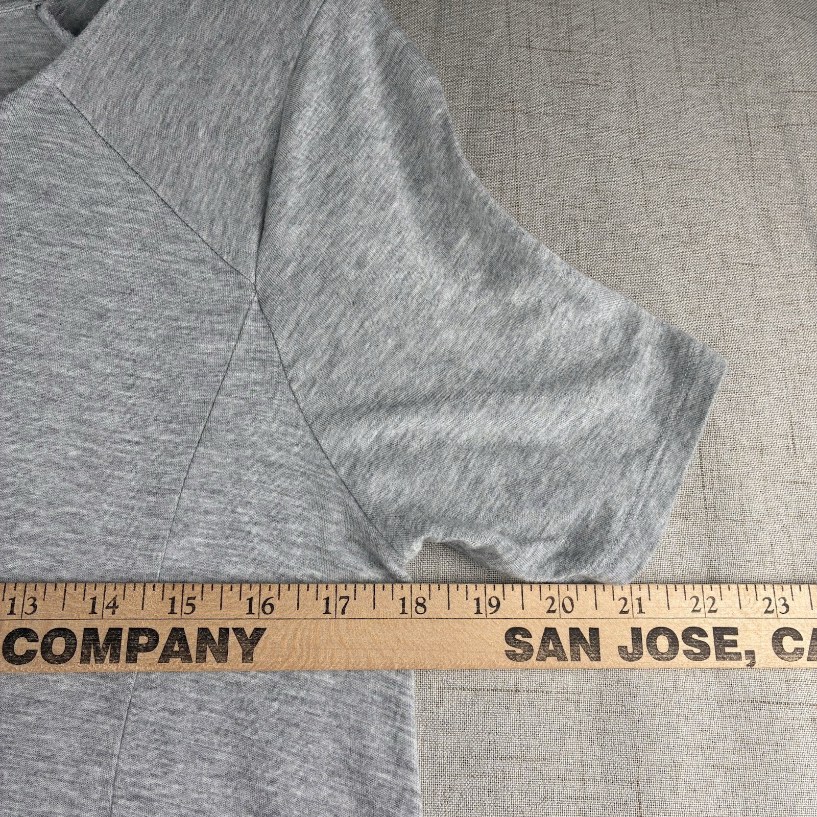Double Zero Gray Dress L Stretch Jersey Swing Comfy Feminine Awesome Butter Soft