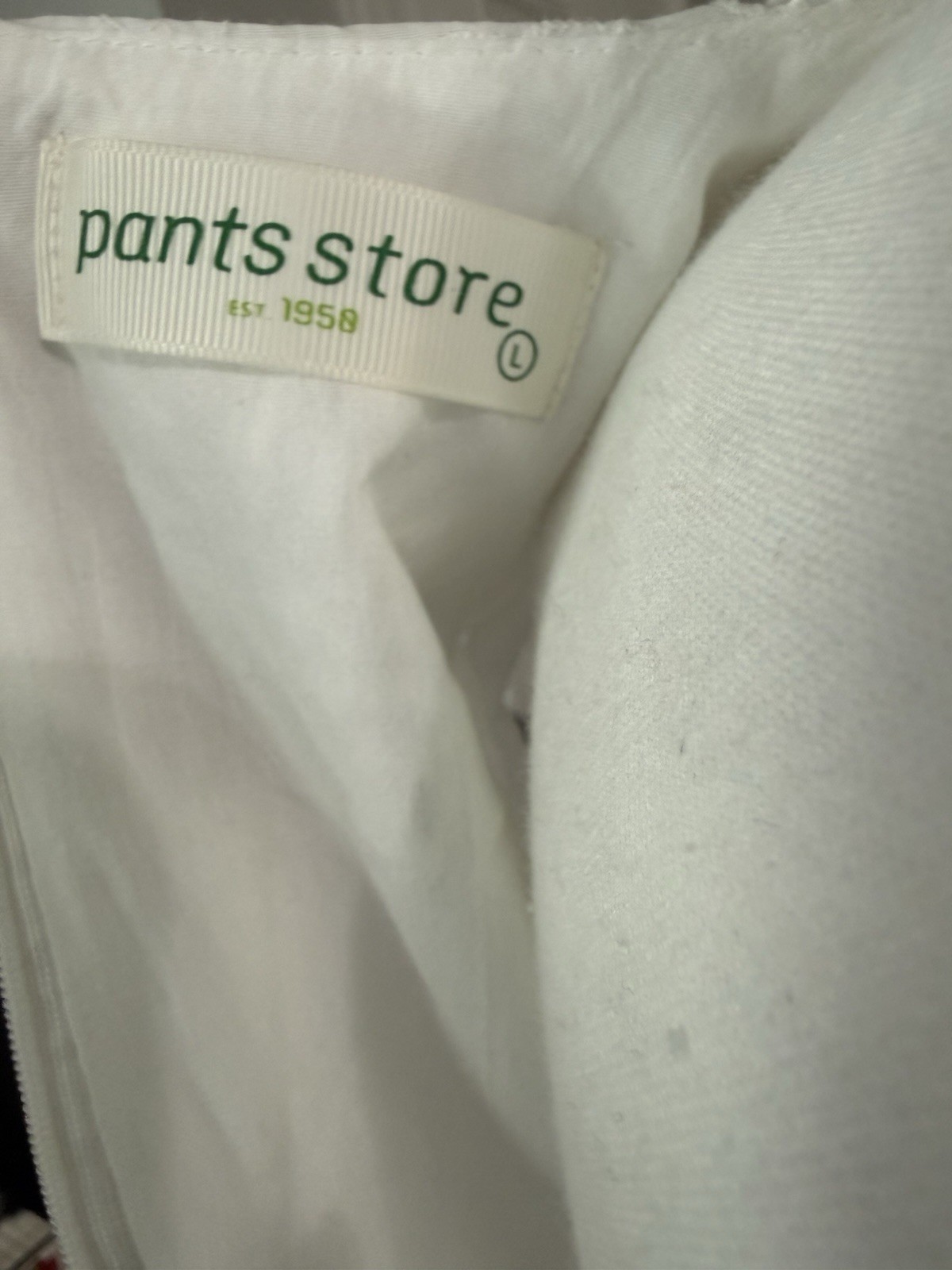 Women’s Pants Store White Embroidered Eyelet Dress Size L Sleeveless Mini Dress