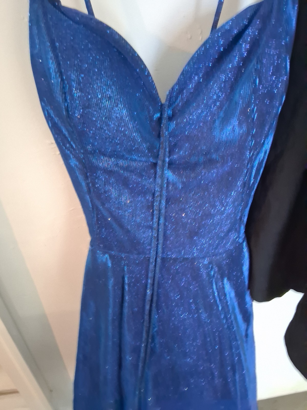 Betsy & Adam Satin and Chiffon Royal Blue Party Dress Size 14