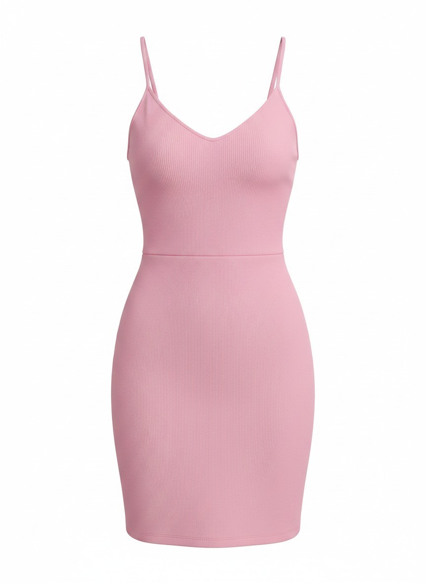 Sunday Best Aritzia Ribbed Tank Dress Bubble Gum Barbie Core Pink Size Medium