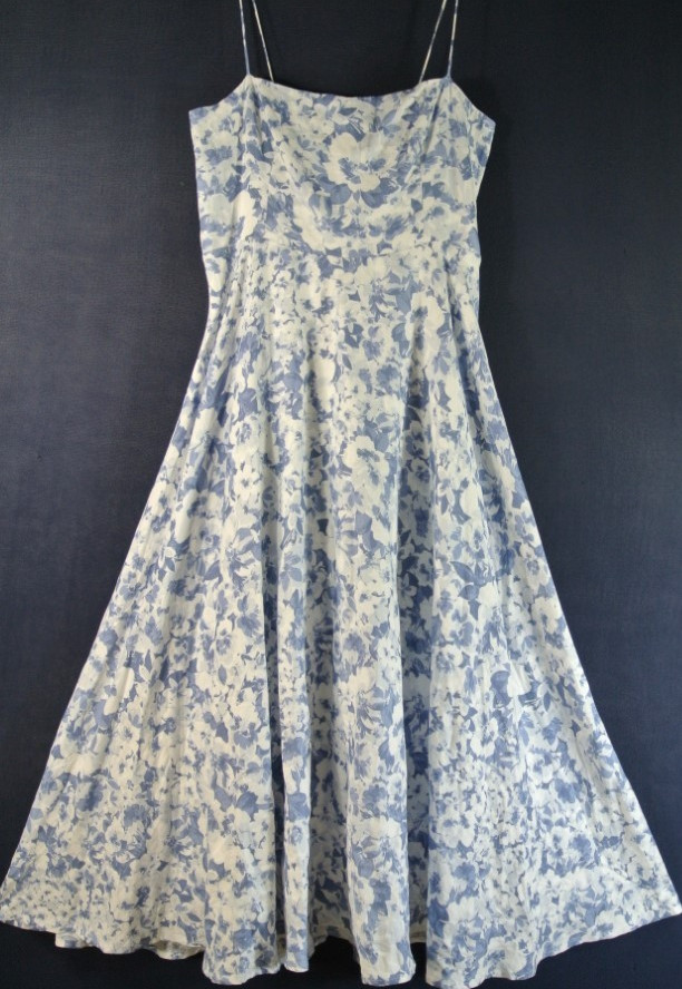 NEW, REFORMATION Monette Linen Maxi Dress in Larkspur size 8 #MD1781