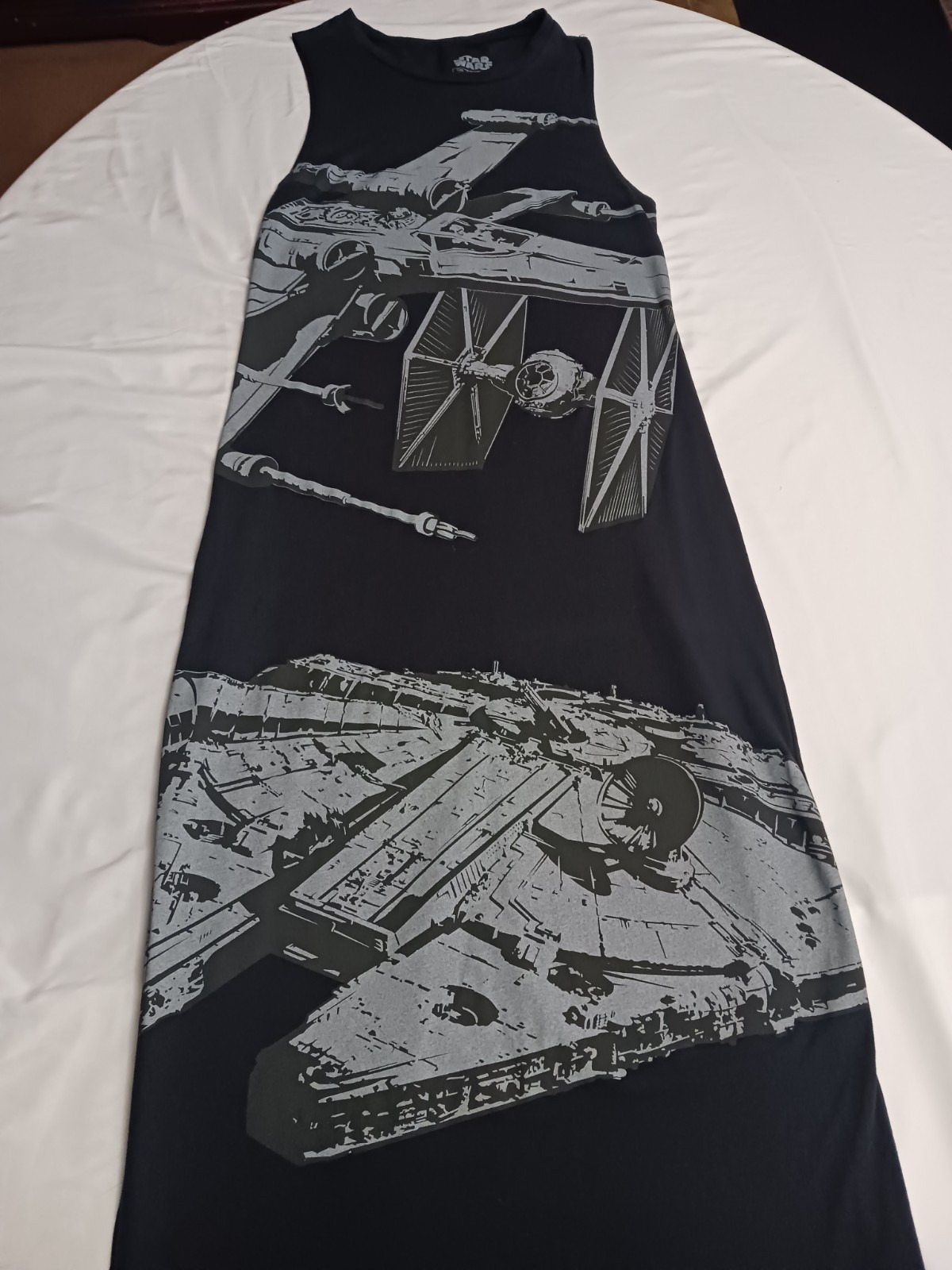 Star Wars Millennium Falcon X-Wing TIE Fighter Maxi Dress Size Small
