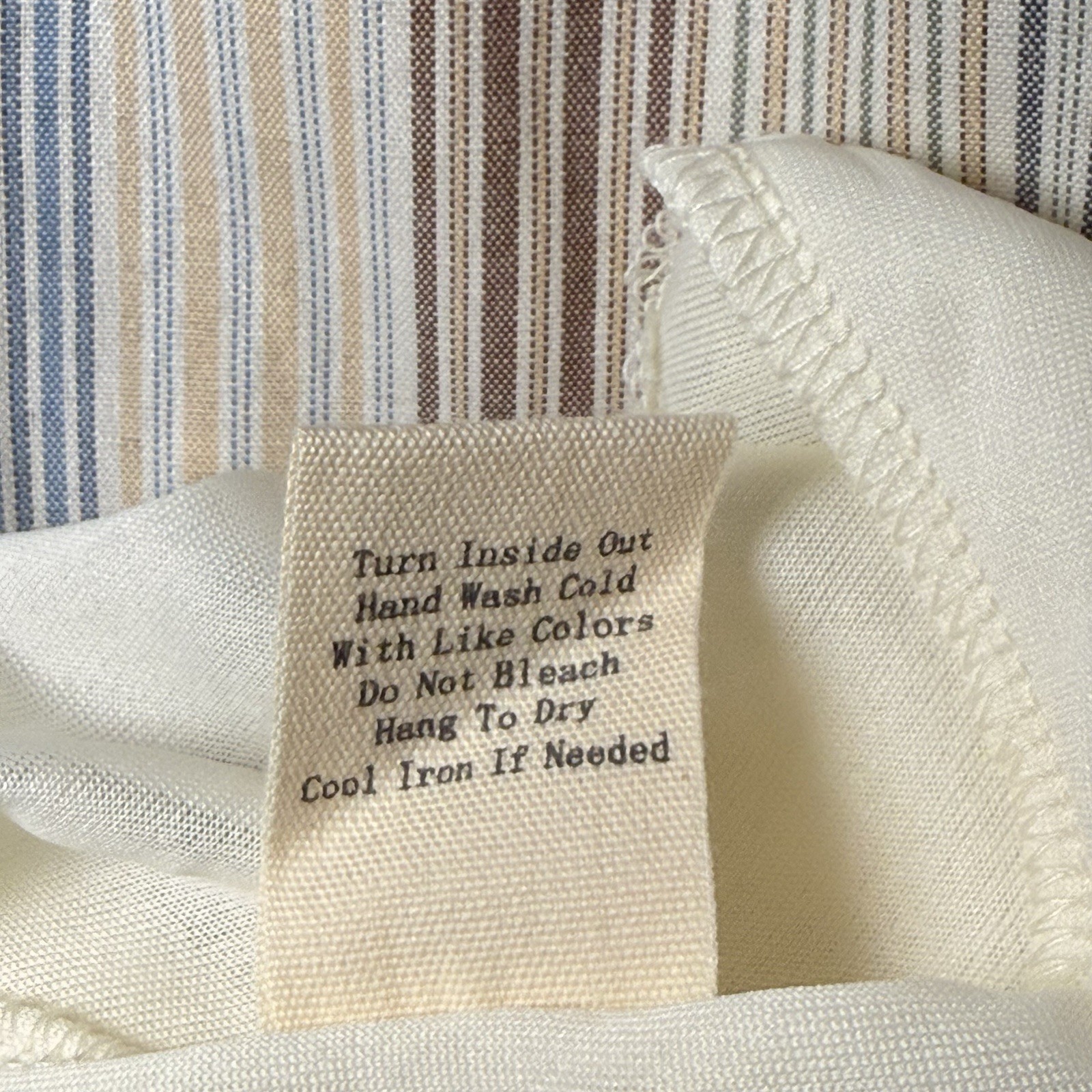 Perch By Blu Pepper Multicolor Striped Babydoll Dress Size XL Lined