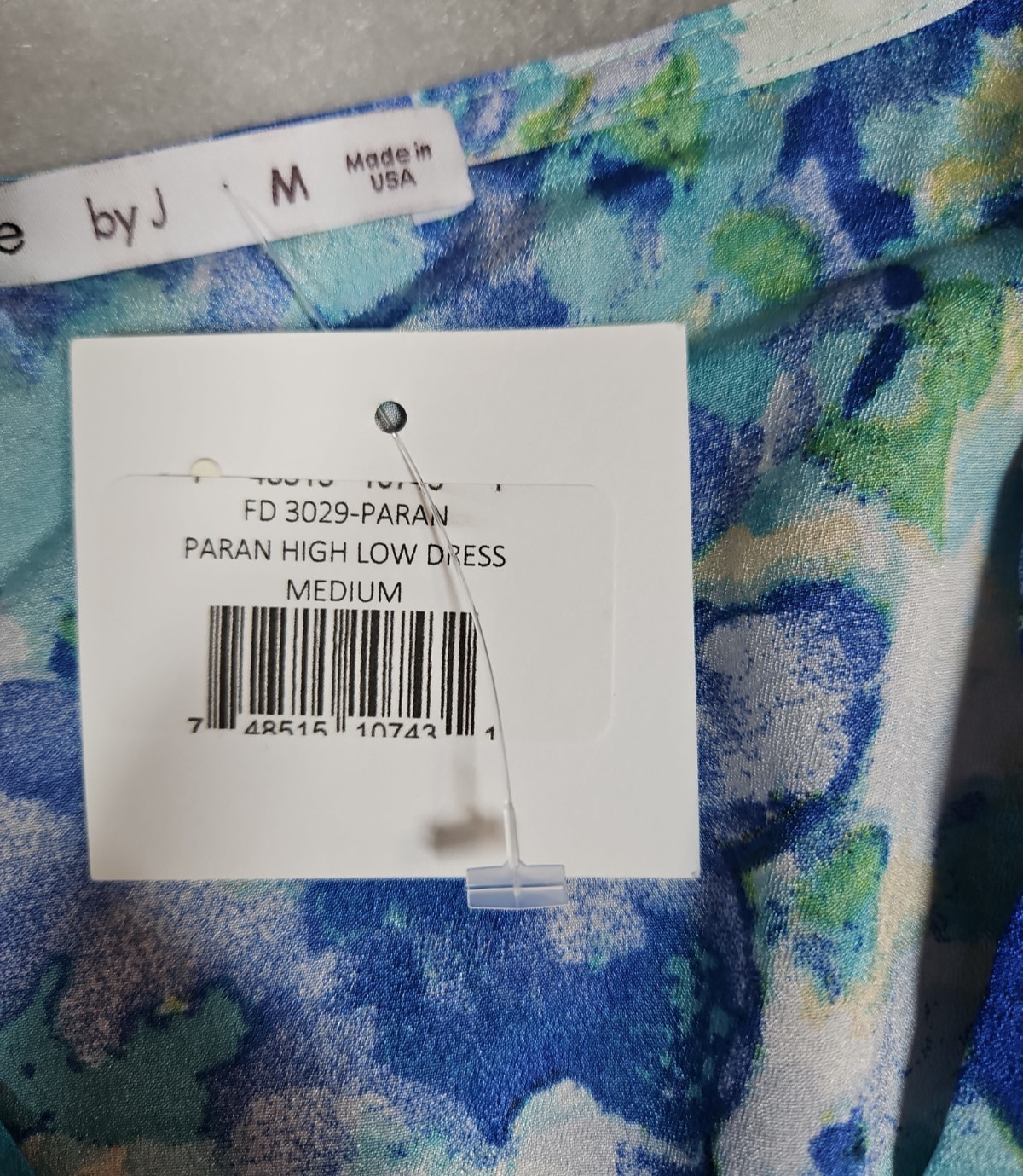 Fraiche By J Womens Blue Floral High Low Maxi Dress Size Medium NWT