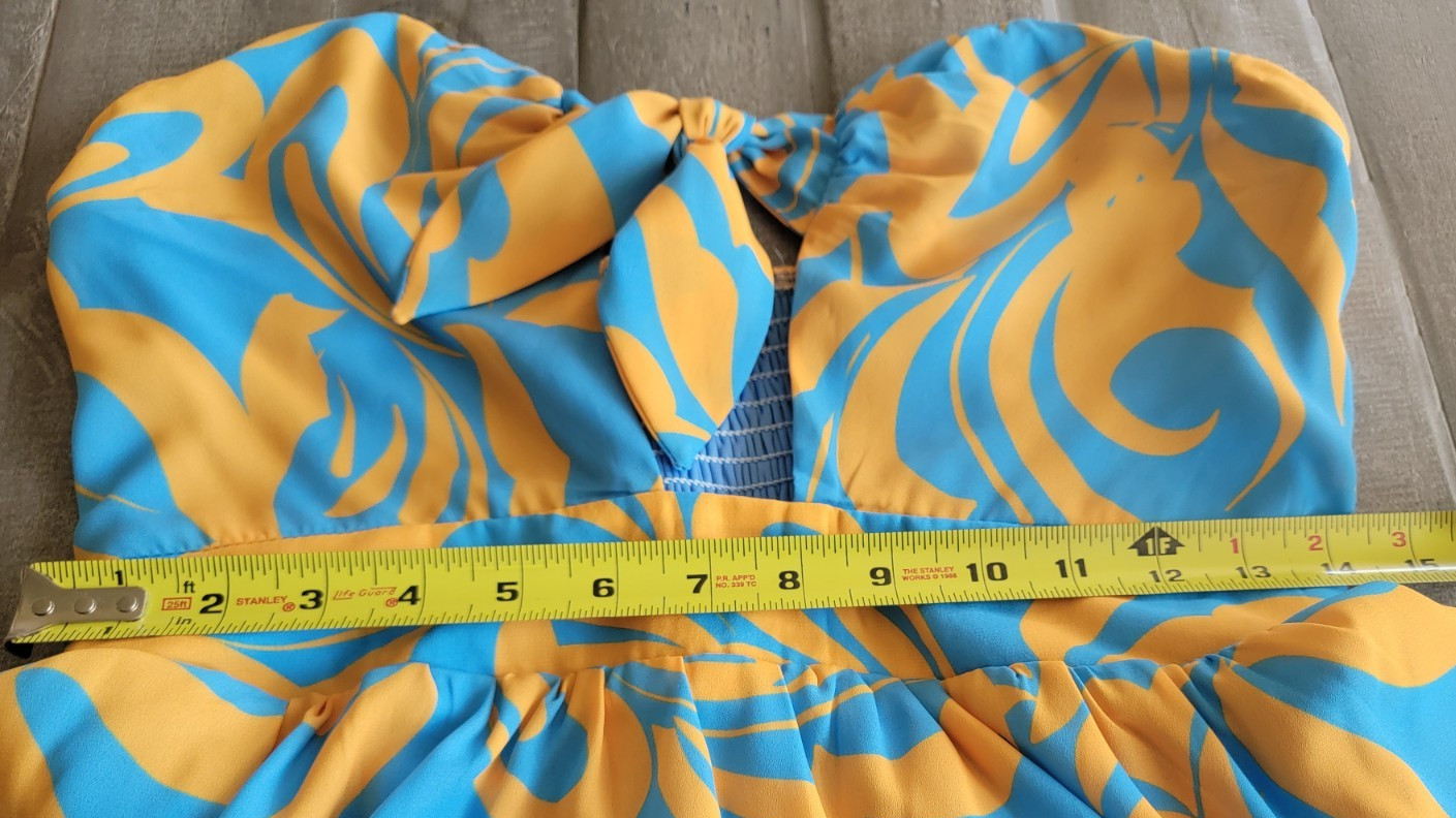 FLYING TOMATO Back To The Start Women’s Large Strapless Hawaiian Summer Dress